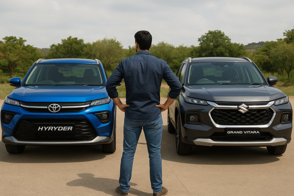 Toyota Hyryder VS Maruti Grand Vitara Comparison